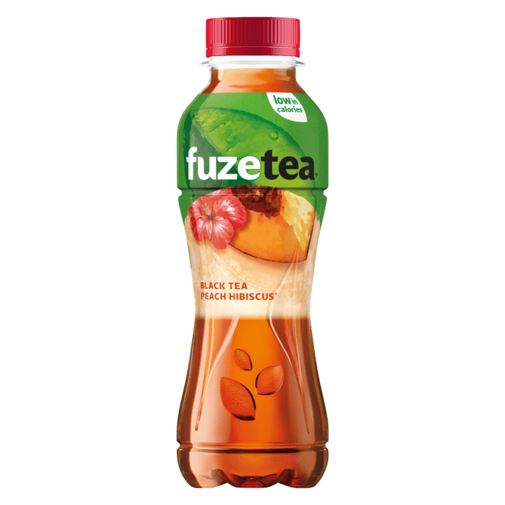 Fuze Tea peach hibiscus 40cl bij Besteldesk.nl