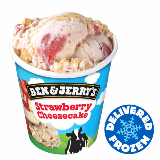Ben & Jerry's Strawberry Cheesecake 465ml bij Besteldesk.nl