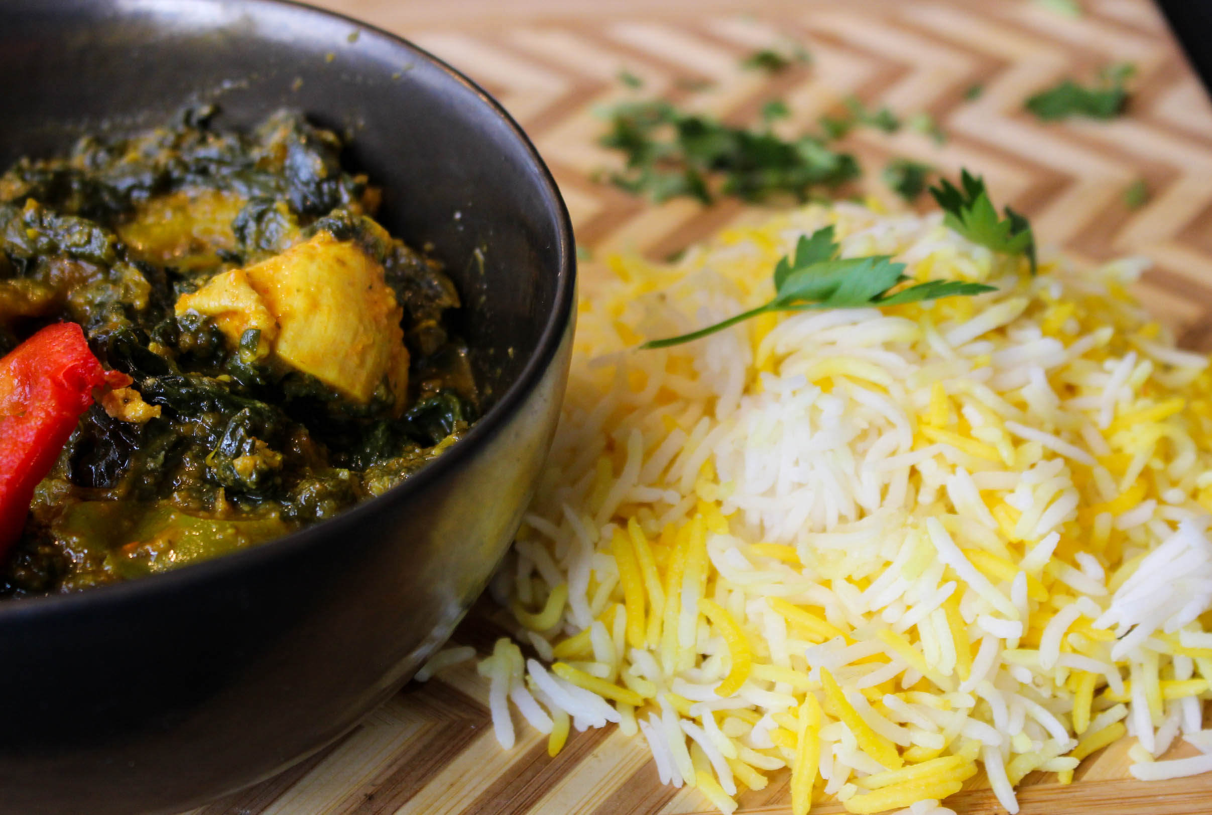 Saag chicken bij Besteldesk.nl