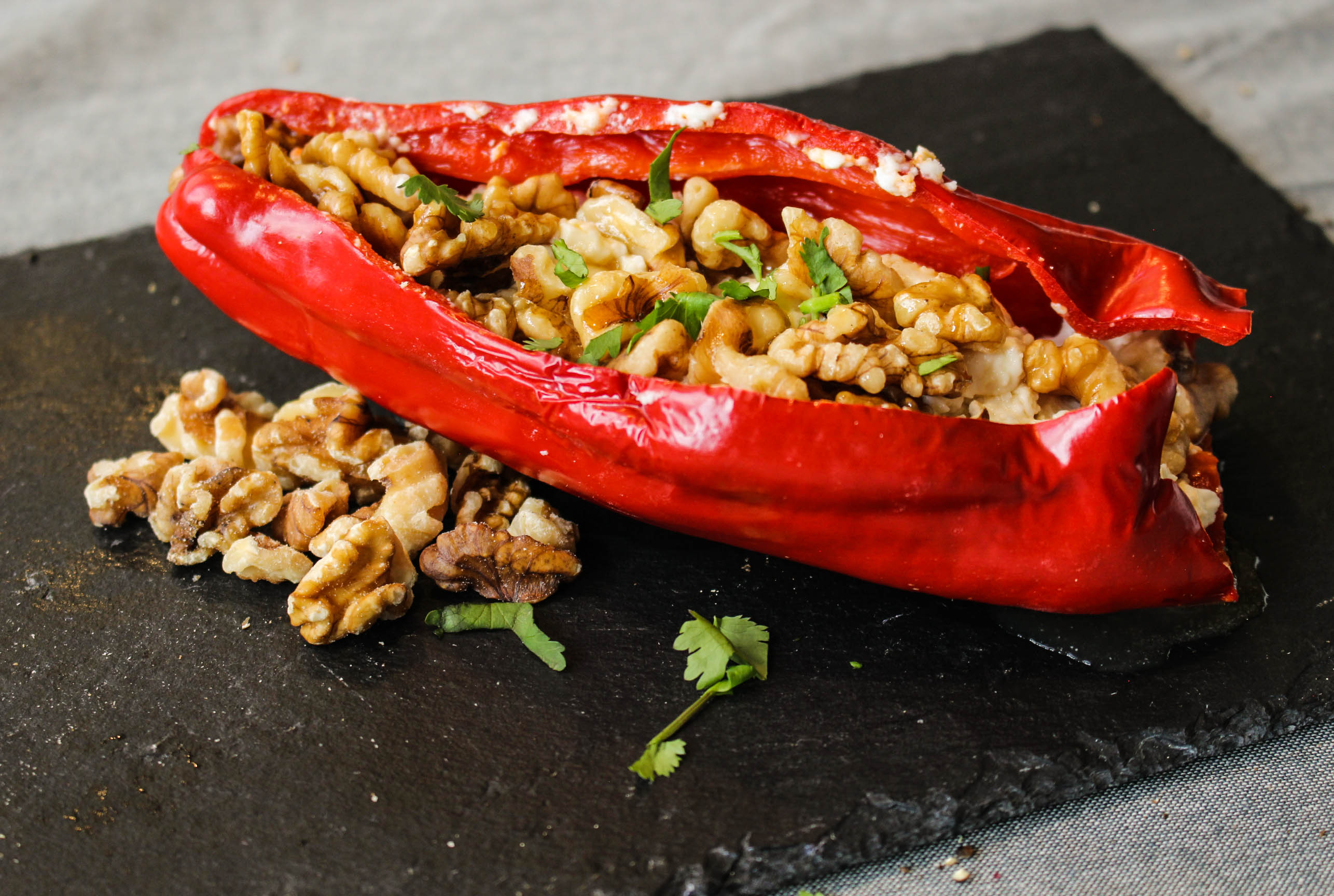 Gevulde paprika geitenkaas bij Besteldesk.nl